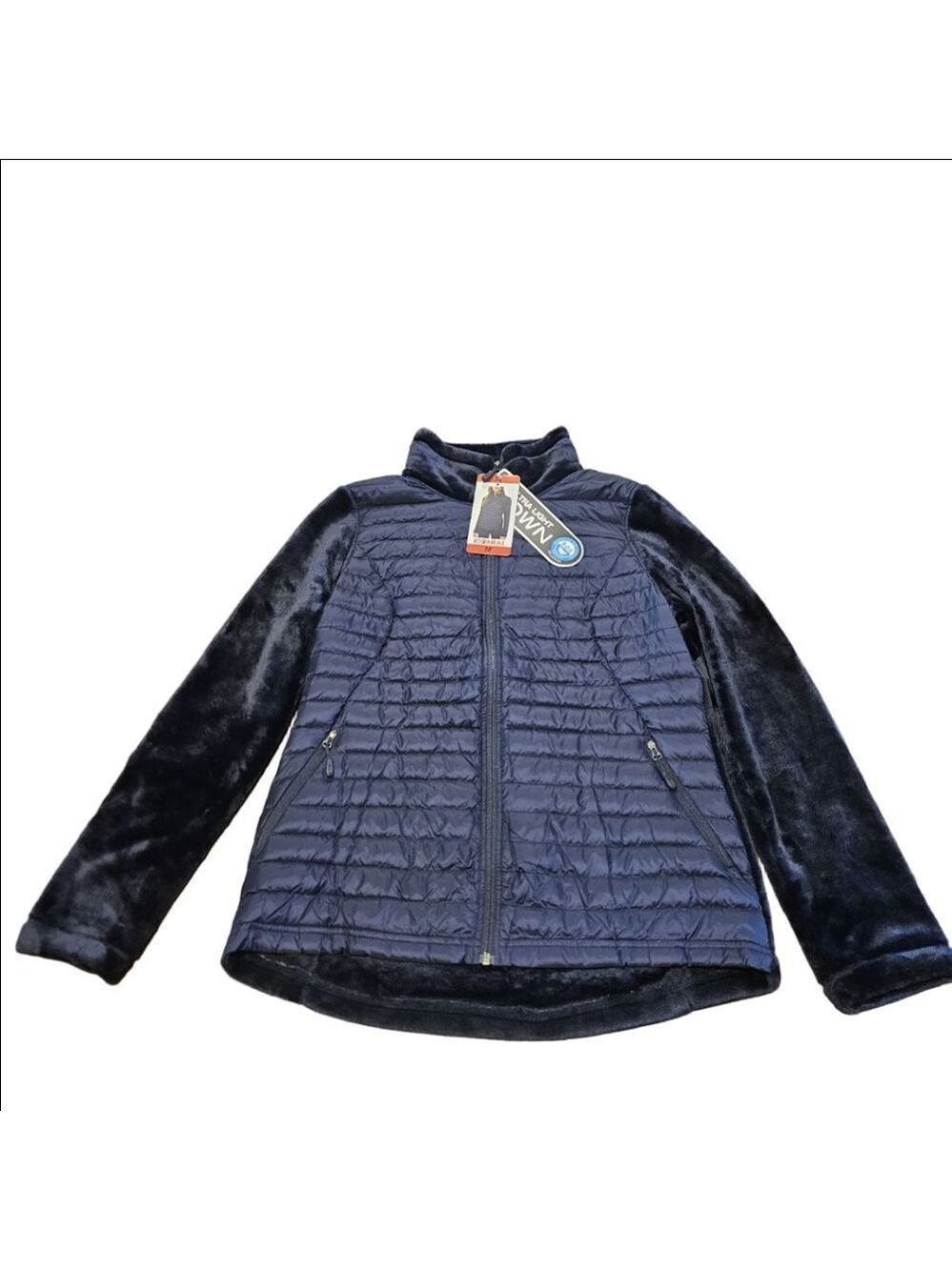 Women's 32 Degrees Heat NWT Down & Faux Fur Multimedia Lightweight Jacket M